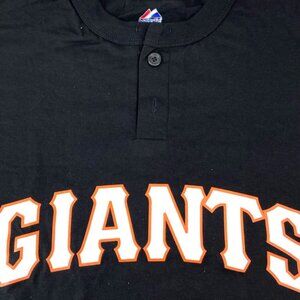 San Francisco Giants 2013 MLB Adult XL Black NOS Button T-Shirt